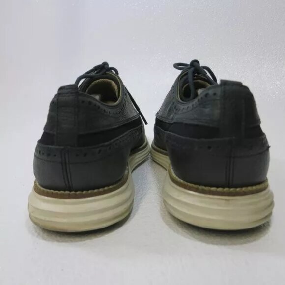 Cole Haan Canvas Leather Wingtip Casual Dress Footwear Oxfords Men's Shoes 10 M - Picture 5 of 7